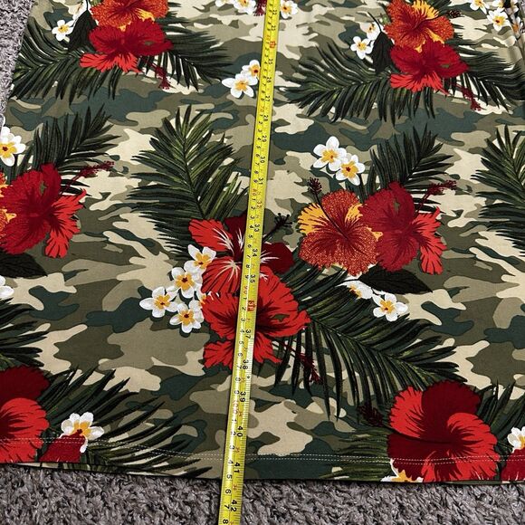 Rouge Collection Women's Plus Sz 2X Floral Green Orange Tube Maxi Dress Skirt - Picture 8 of 10